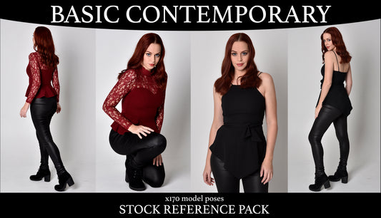 Basic Contemporary - Stock model pose reference pack