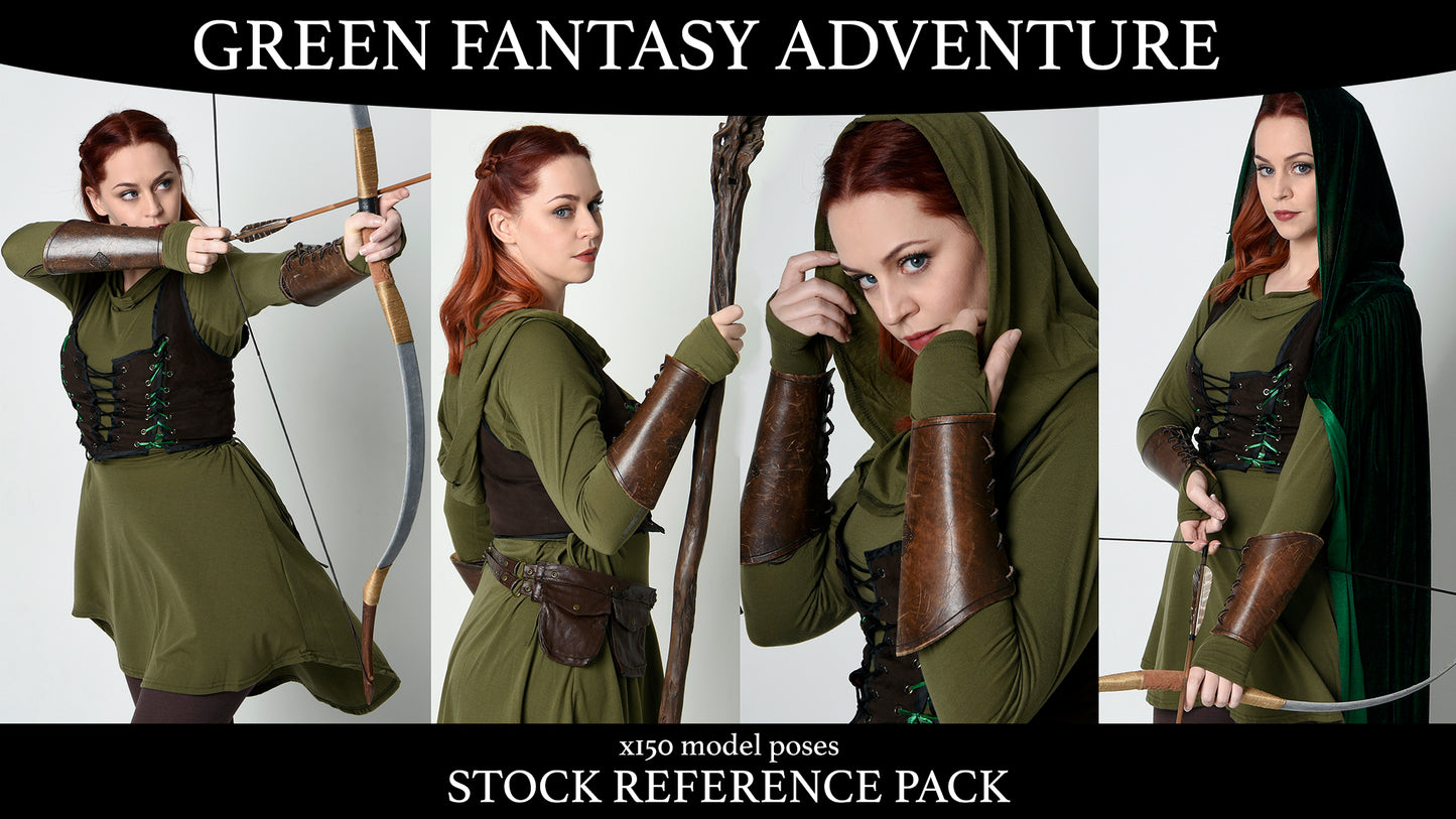 Green Fantasy Adventure - Stock model reference pack