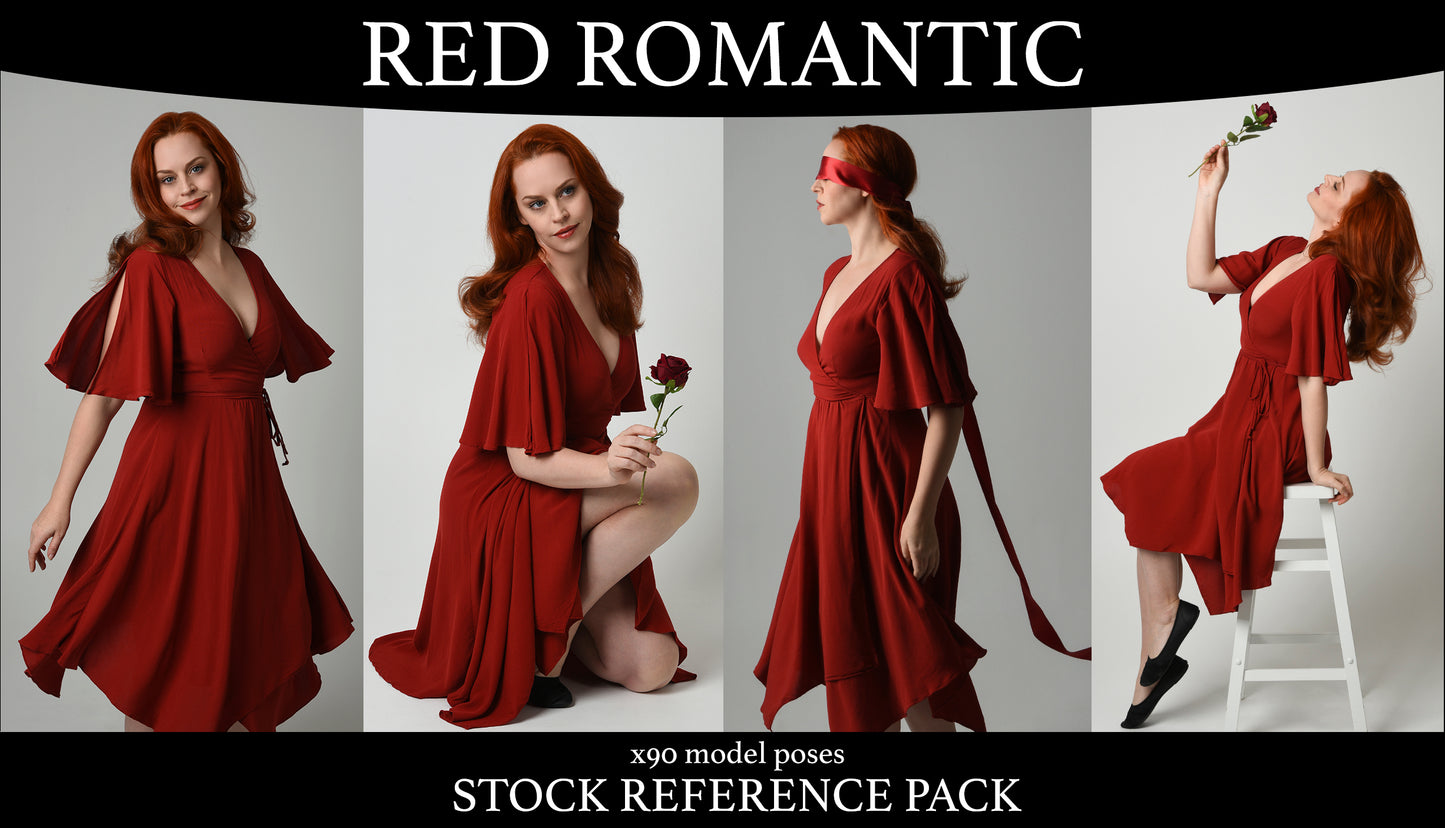 Red Romantic - Stock Model Reference Pack
