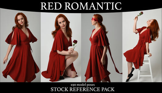 Red Romantic - Stock Model Reference Pack