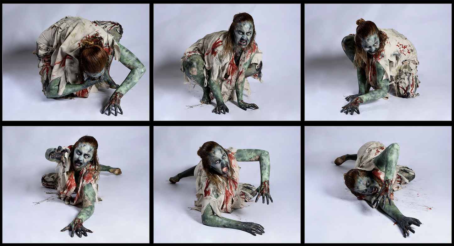 Zombie Monster - Halloween Stock Model Reference Pack