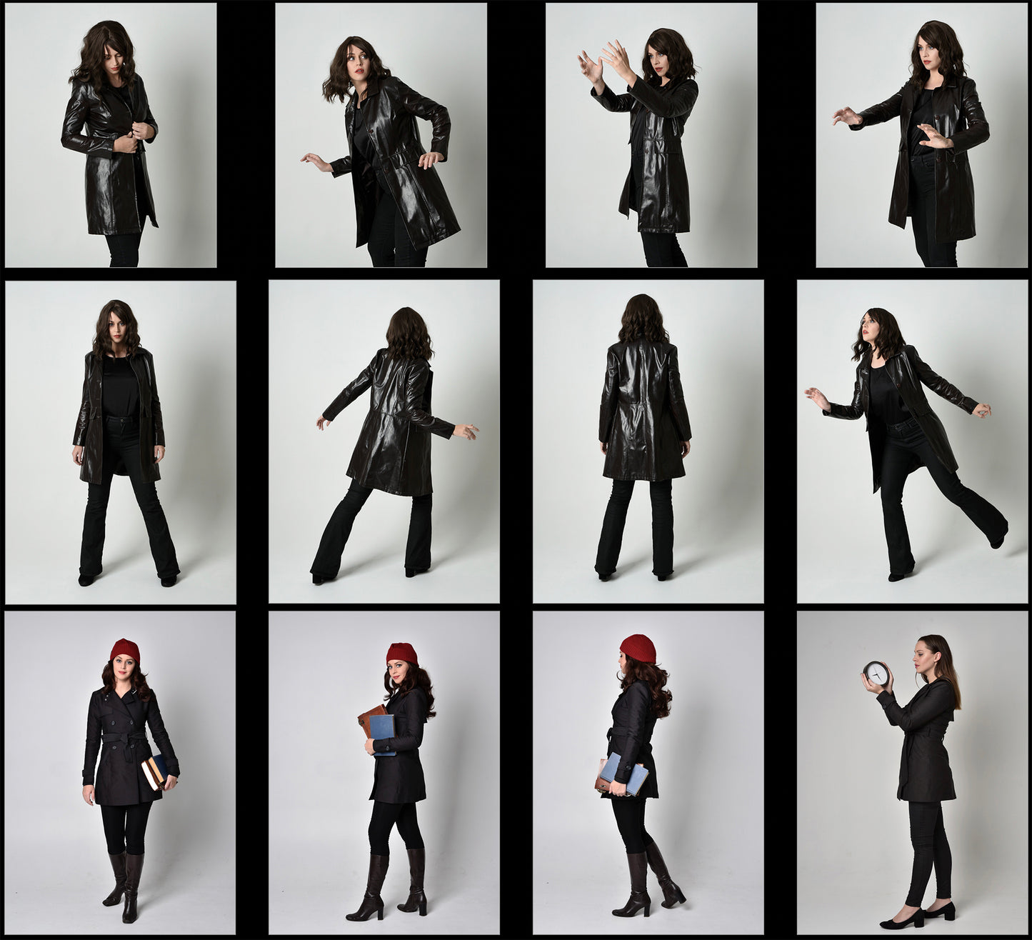 Leather coat - Stock model reference pack