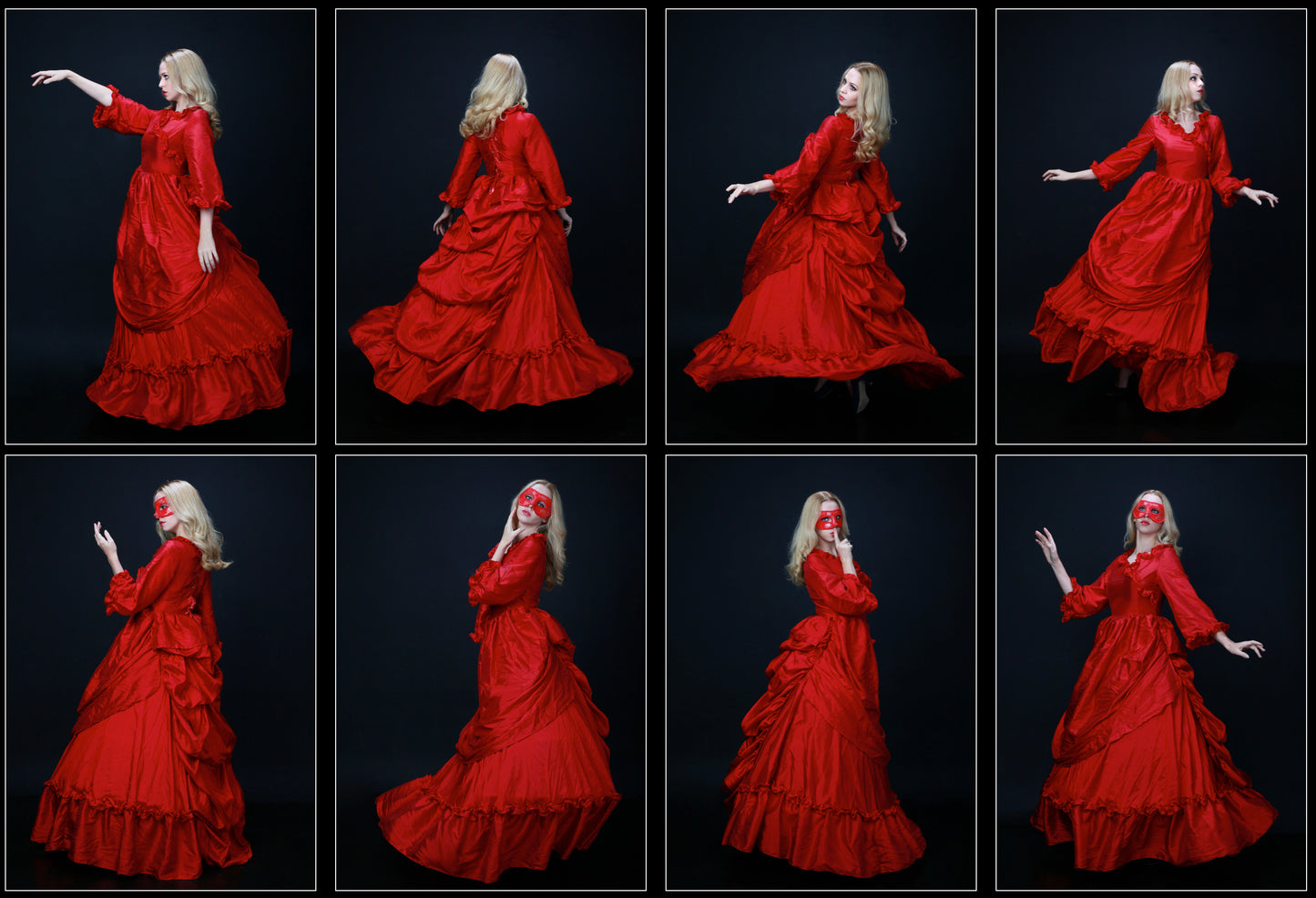 Red Victorian Gown - Stock Model Reference Pack