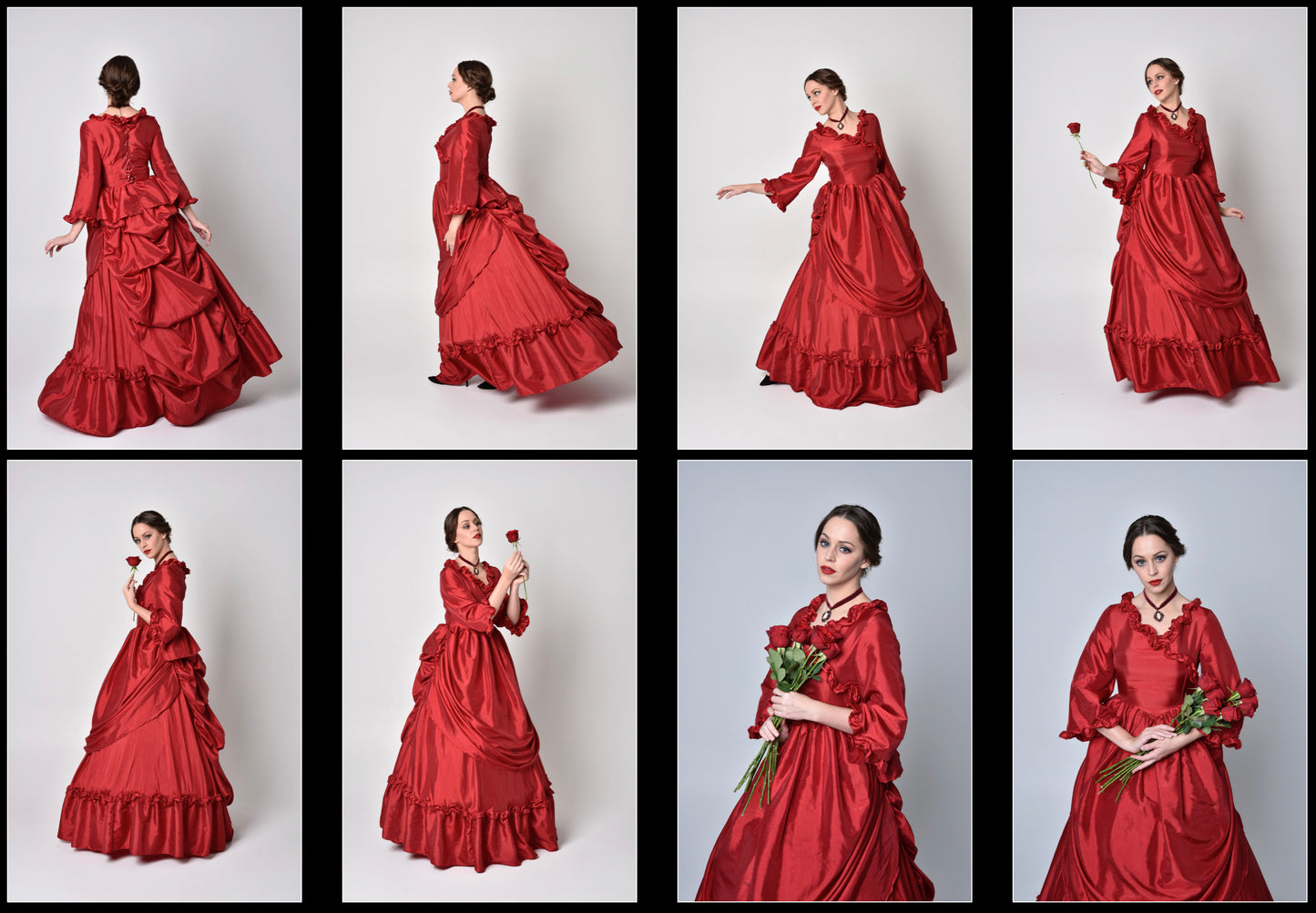 Red Victorian Gown - Stock Model Reference Pack