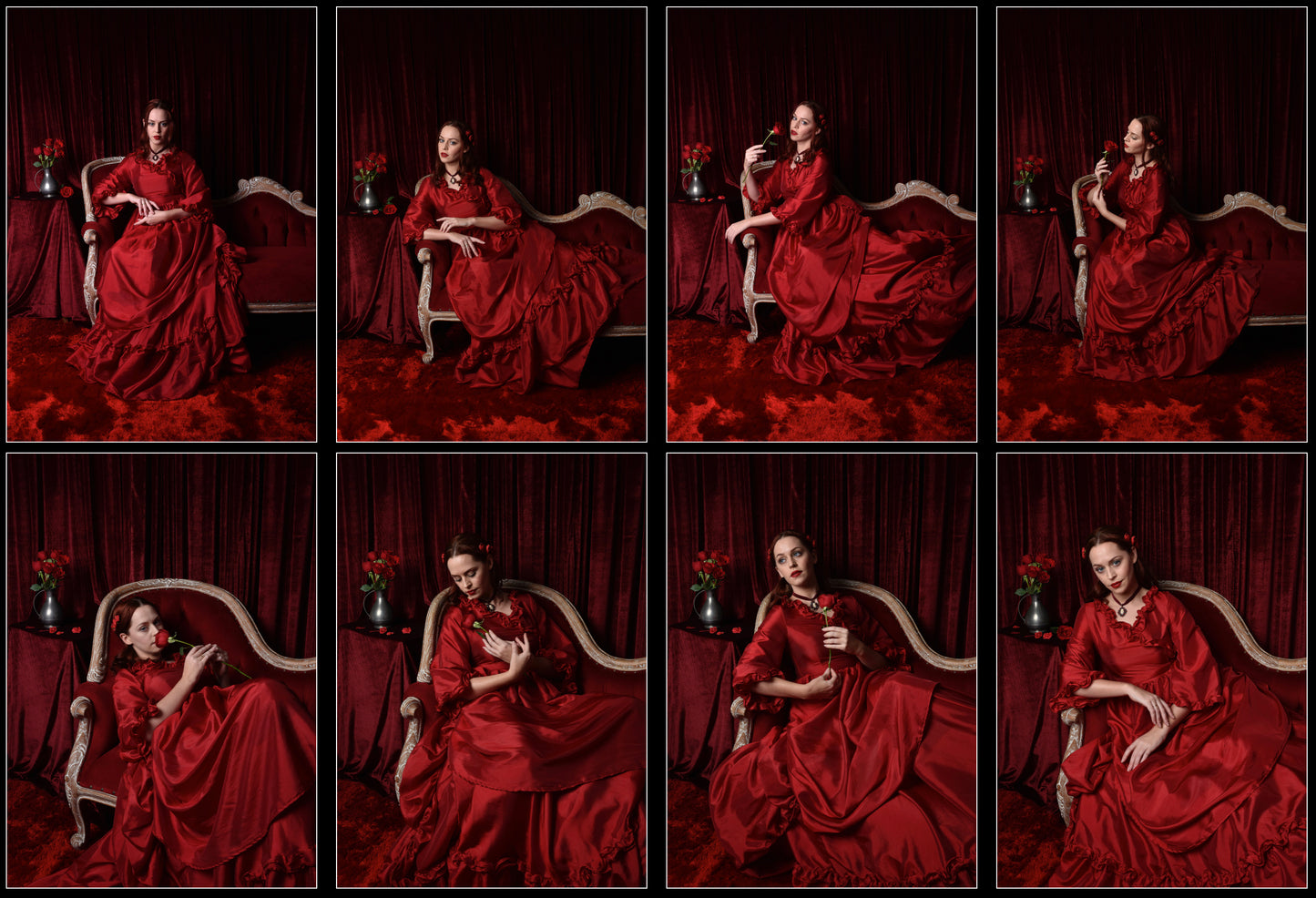 Red Victorian Gown - Stock Model Reference Pack