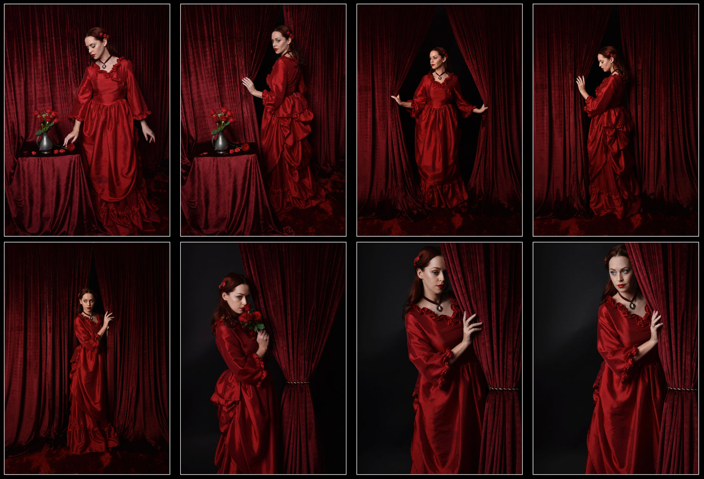 Red Victorian Gown - Stock Model Reference Pack