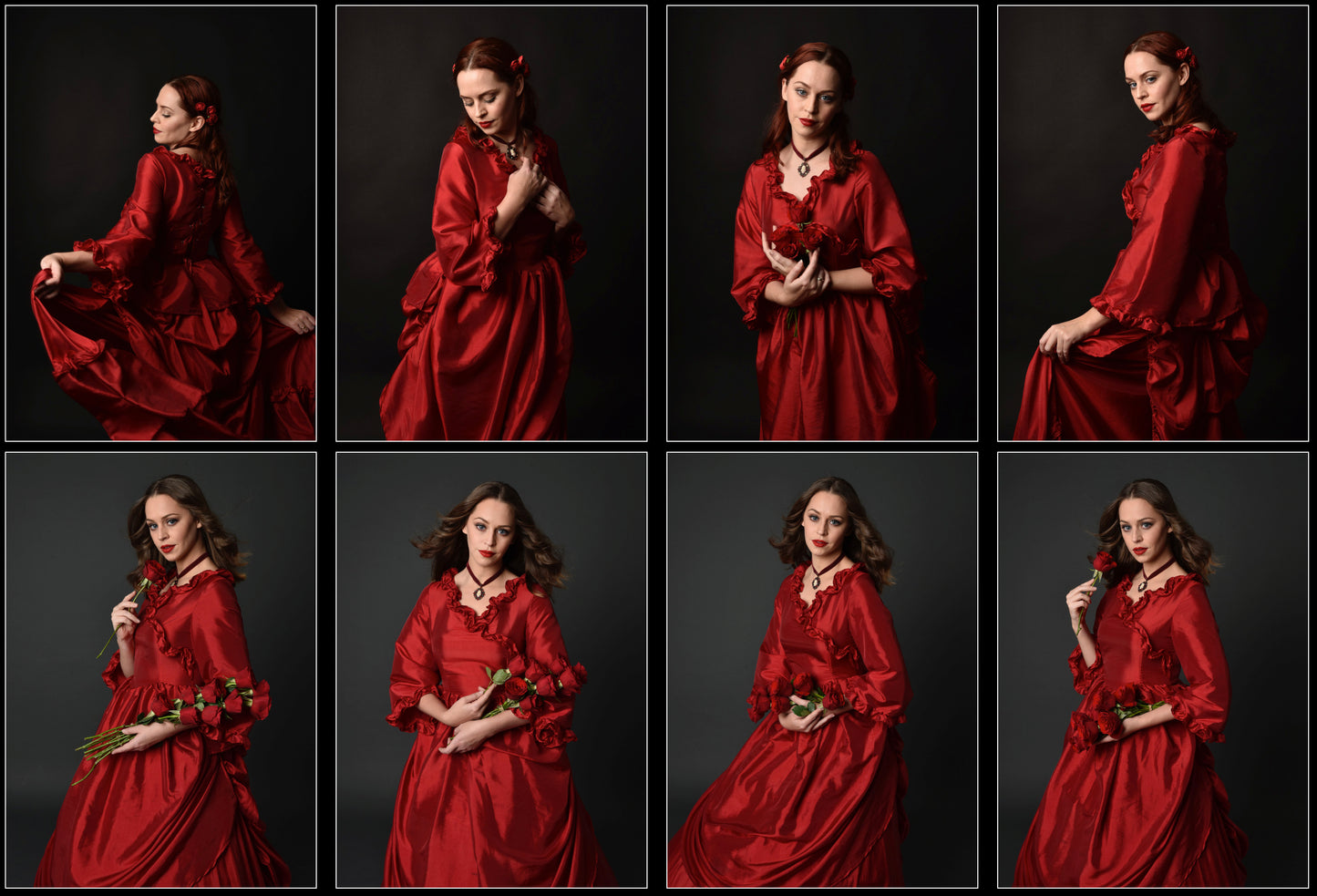 Red Victorian Gown - Stock Model Reference Pack