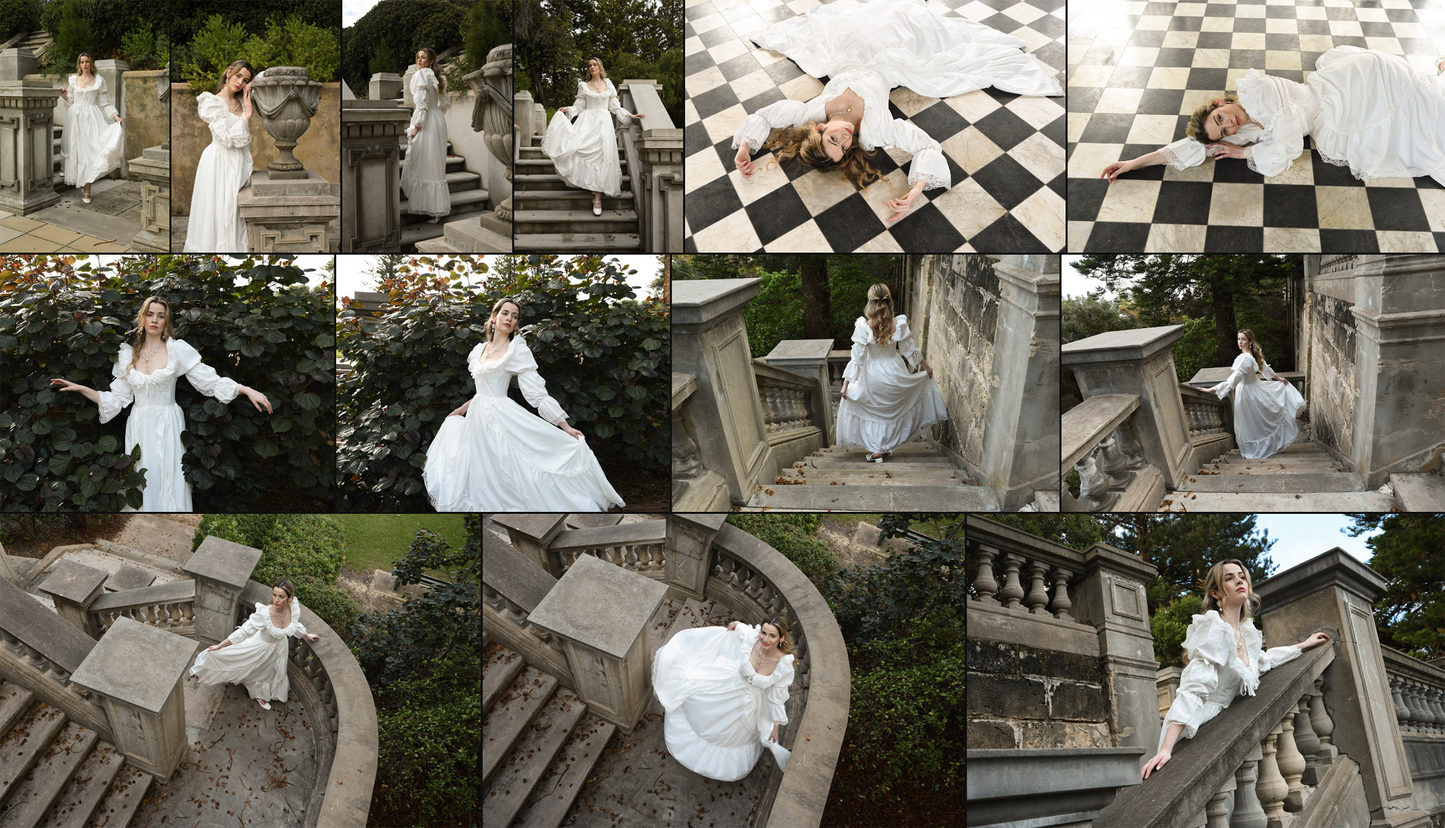 Romantic Gown - Fantasy stock model reference pack 2