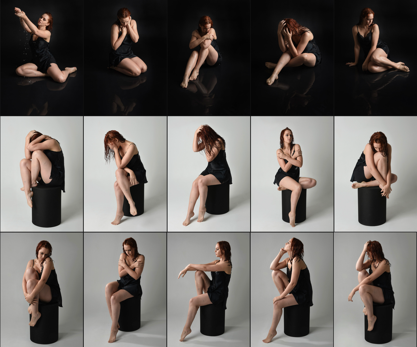 Tension and Shadow - Stock model pose reference pack