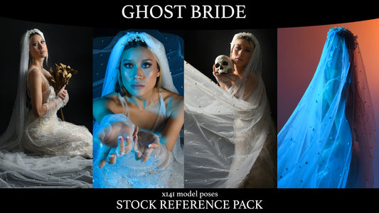 Ghost Bride- Stock Model Reference Pack