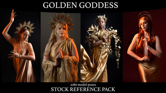 Golden Goddess - Fantasy Model Reference pack