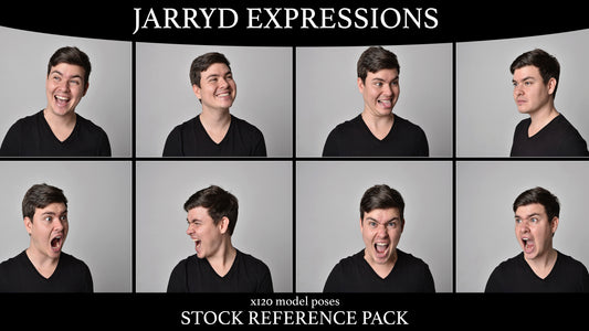 Facial Expressions with Jarryd -  Model Reference Pack