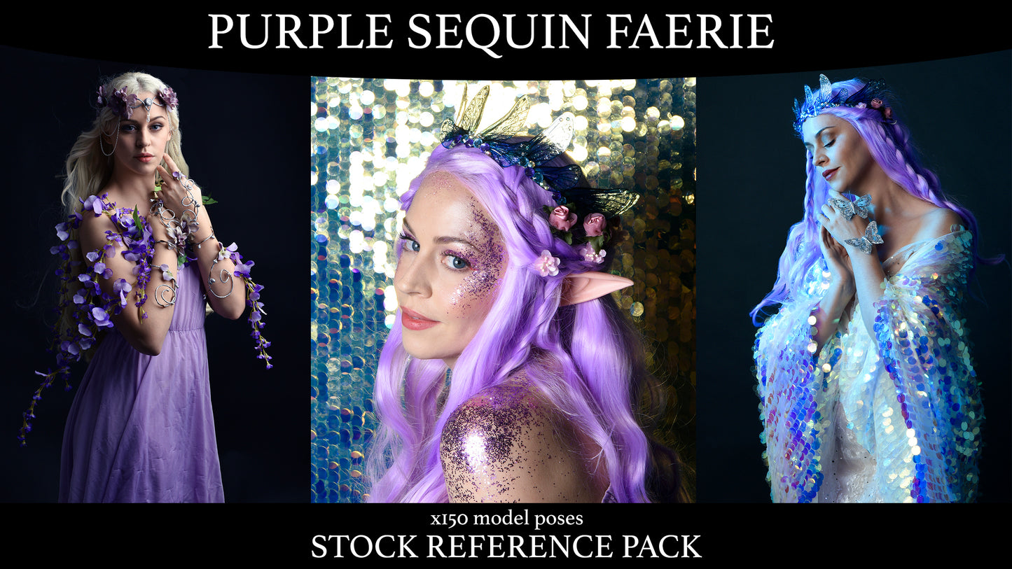 Purple Faerie - Stock Model Reference Pack