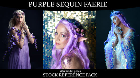 Purple Faerie - Stock Model Reference Pack