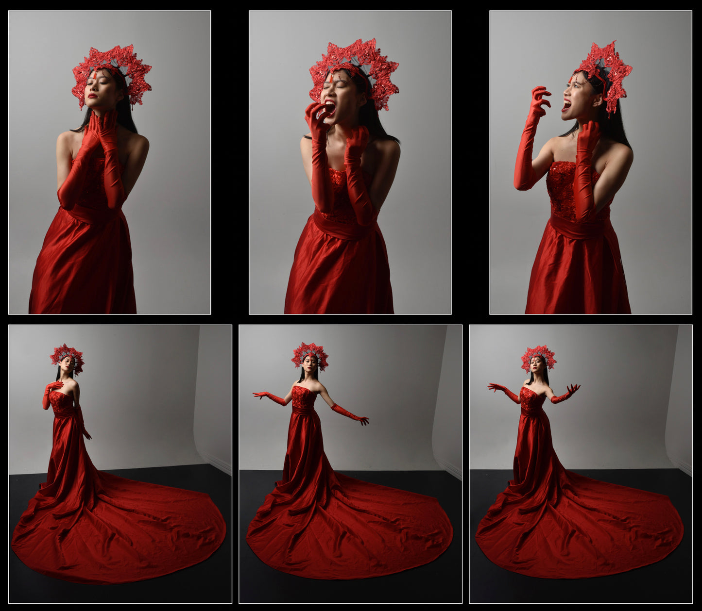 Red Vampire Queen - stock Model Reference Pack 2