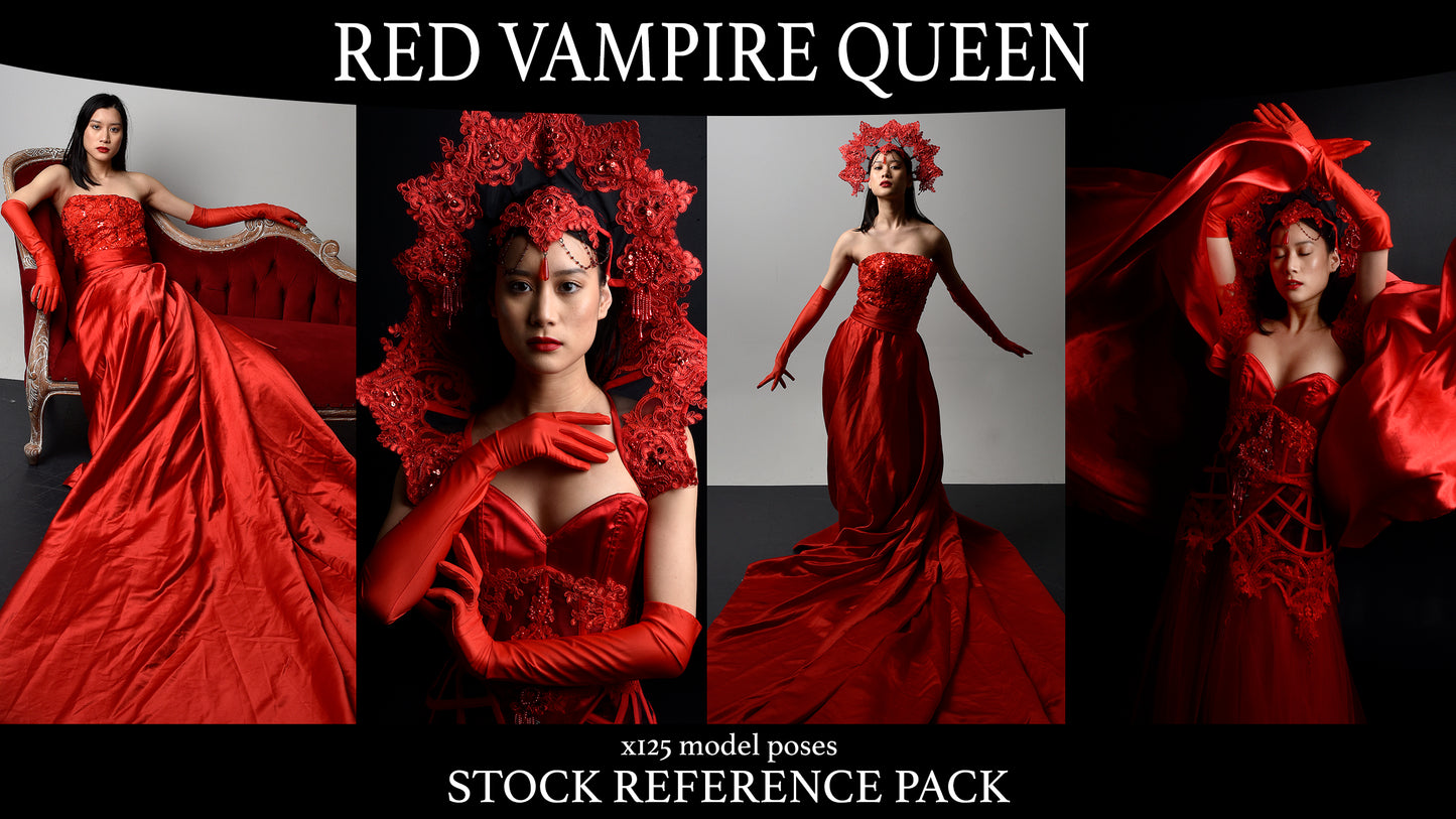 Red Vampire Queen - stock Model Reference Pack 2