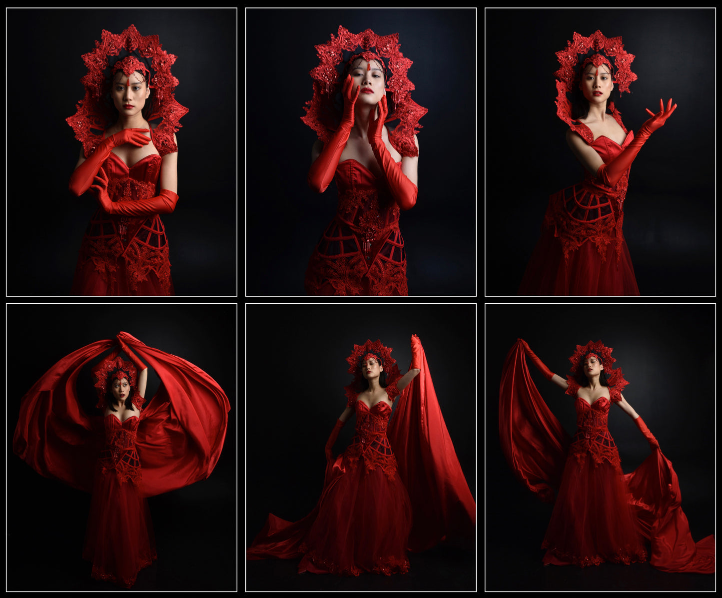 Red Vampire Queen - stock Model Reference Pack 2