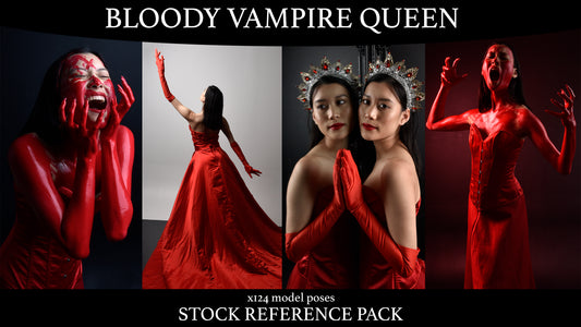 Bloody Vampire Queen - stock Model Reference Pack