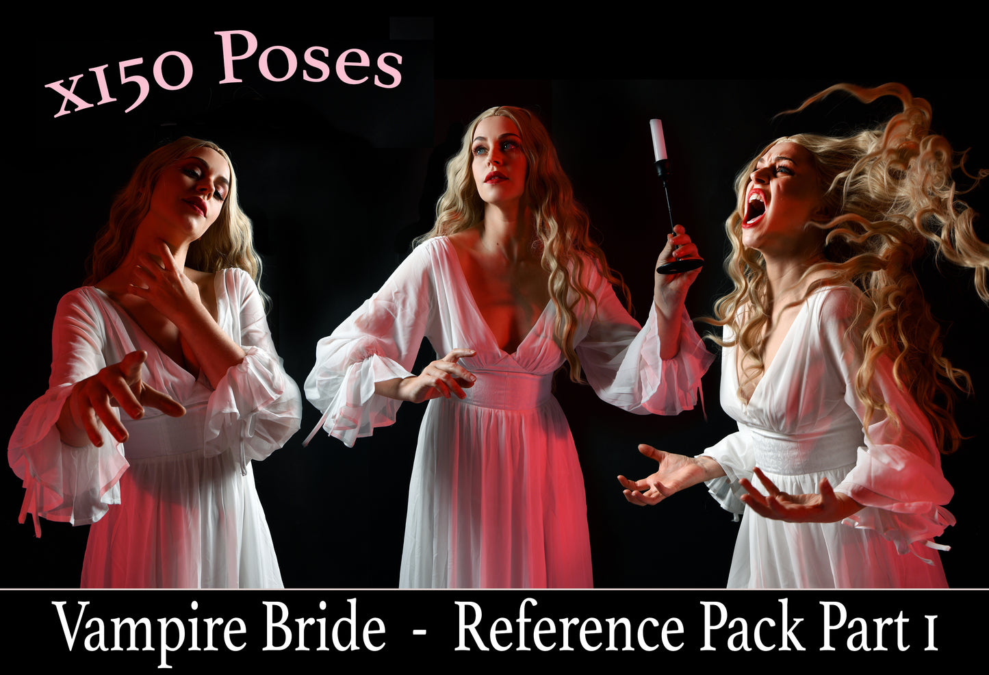 Vampire Bride- Stock Model Reference Pack